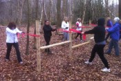 Trim Trail at Thorndon Country Park Essex