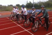 Riders line up at MENCAP Sports Day