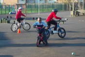 Bike Polo teaches kids how bike control can win over speed